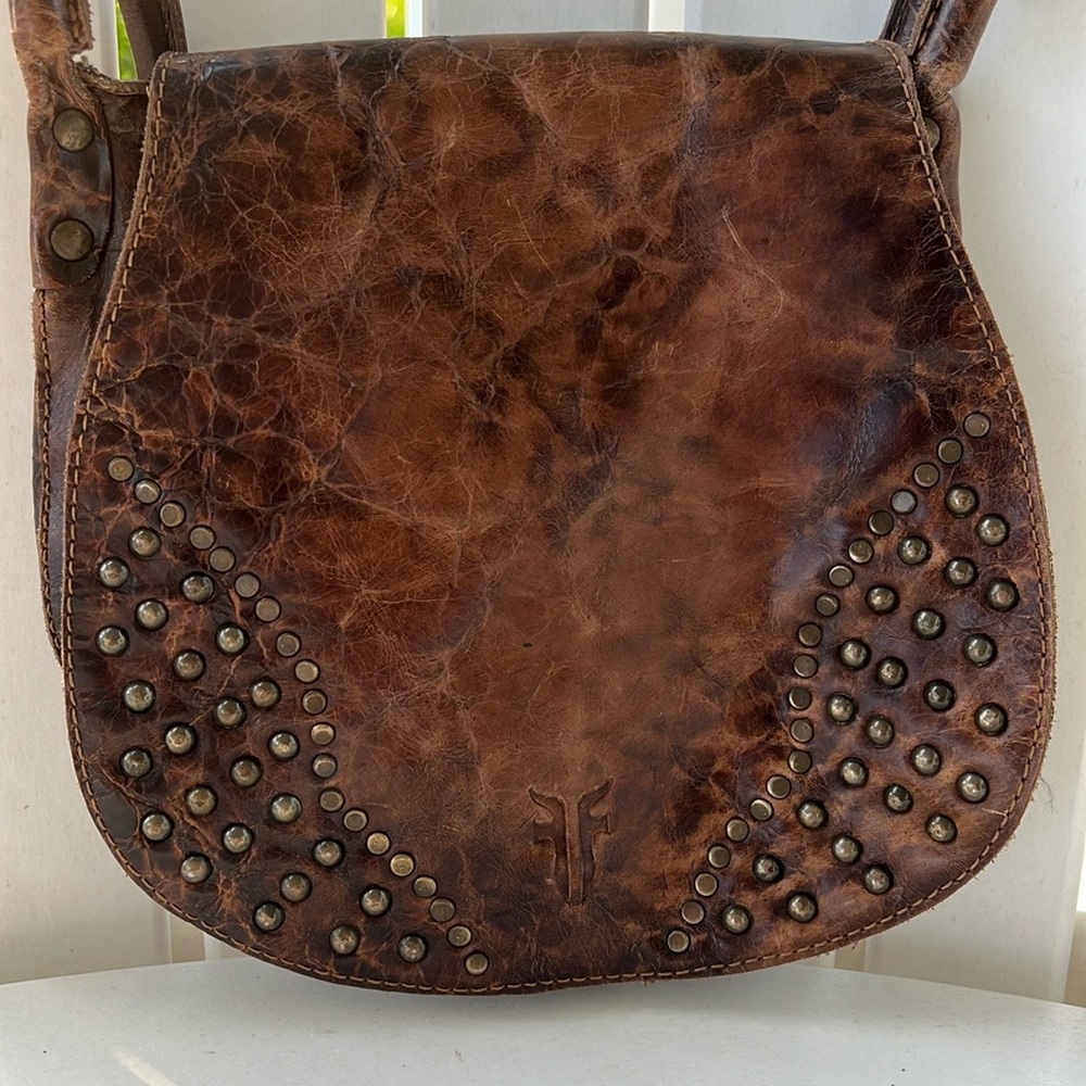 Frye studded crossbody